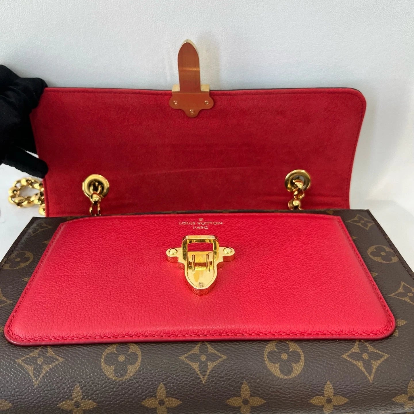 Louis Vuitton Victoria Canvas Handbag For Women