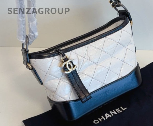 CHANEL Panda color Gabriel Calf  Shoulder bag Crossbody