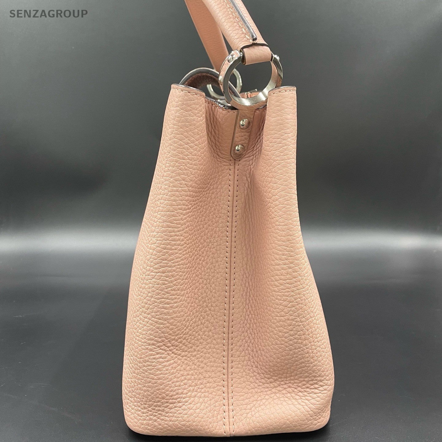 Louis Vuitton Capuciness GM Top Handle Bag Pink Gold Women Classic Fashion