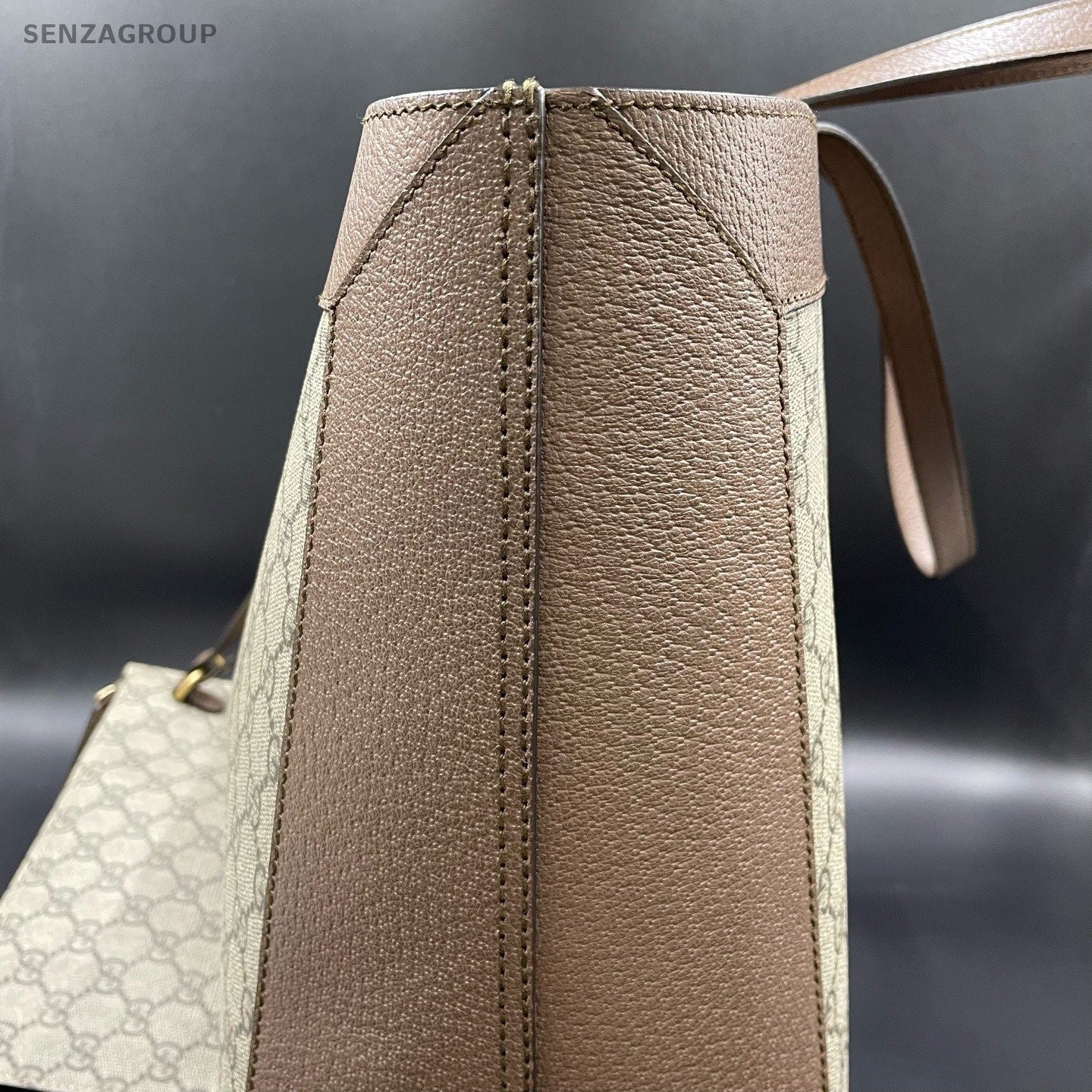 Gucci Ophidia GG Supreme Canvas Shoulder Bag Beige Brown Women Classic