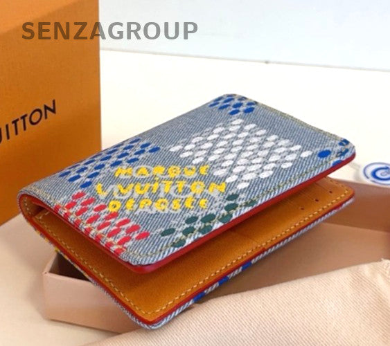 Louis Vuitton Card pack Denim Summer Limited Edition Colorful Chip Version