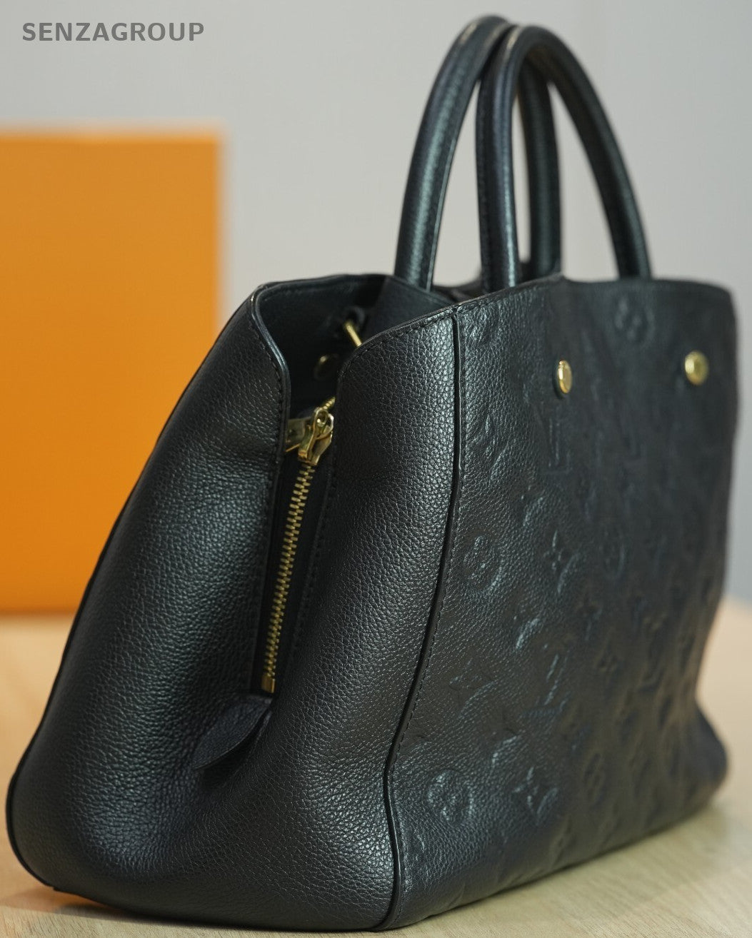 Louis Vuitton Monogram Empreinte Montaigne MM Shoulder Handbag