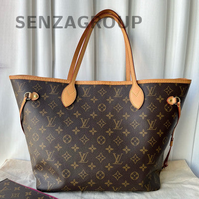 Louis Vuitton Monogram Neverfull MM Tote Shoulder Bag Classic Women