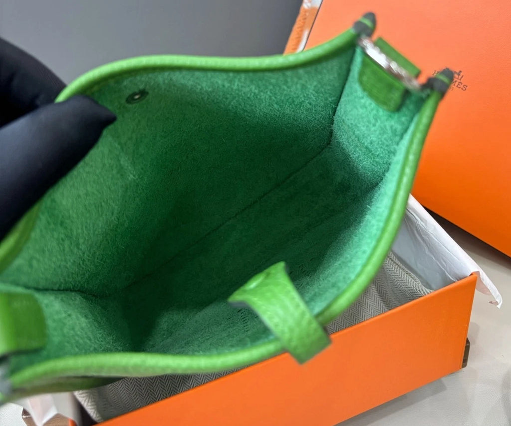 Hermes Mini Evelyne Green Shoulder Crossbody Bag Women Fashion