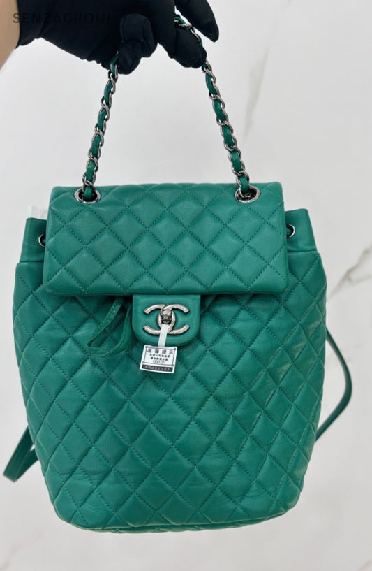 CHANEL Salzburg Backpack PM Diamond pattern Chain Shoulder bag Women
