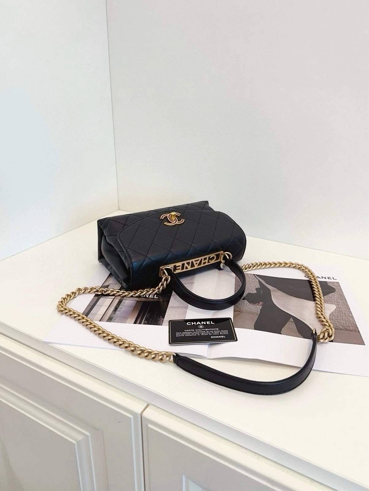 CHANEL Trendy CC Black Top Handle Crossbody For Women