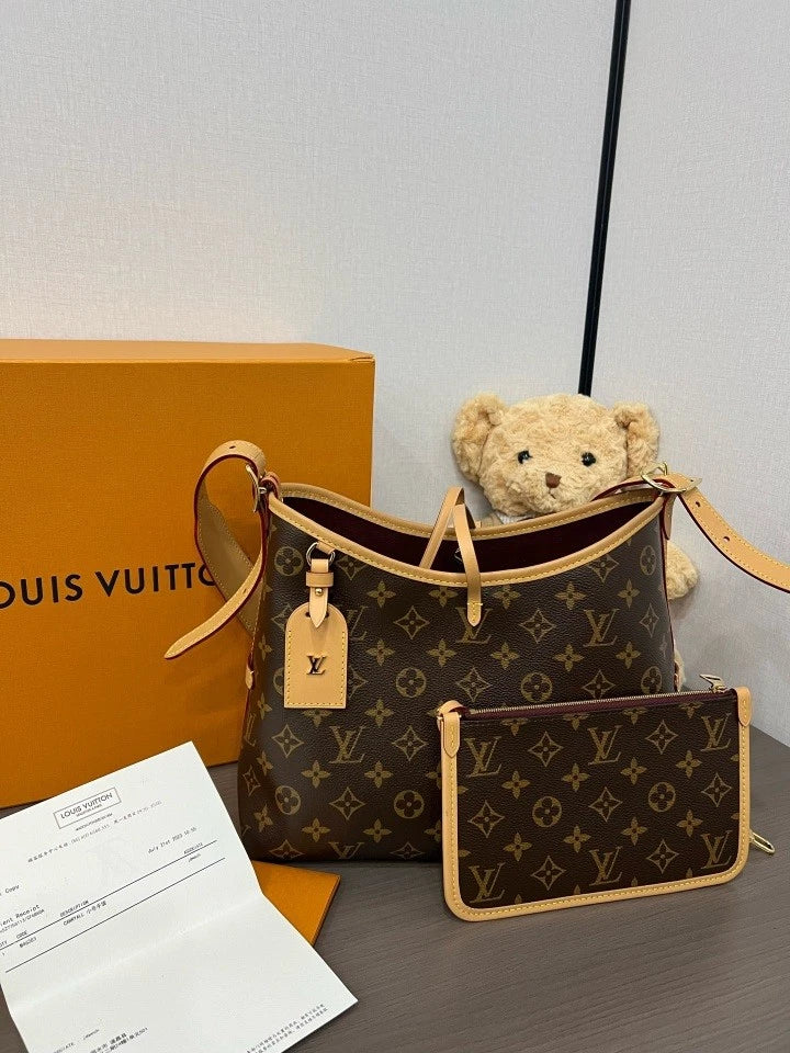 Louis Vuitton Monogram Canvas Carryall PM Tote Bag For Women