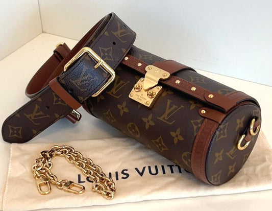 Louis Vuitton papillon trunk Chain Strap Shoulder bag Crossbody Almost Brand NEW