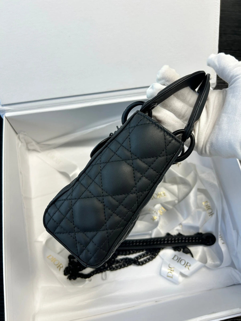 Dior Lady Dior Crossbody Handbag Excellent