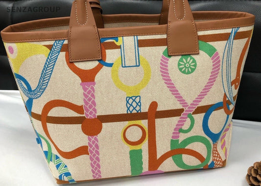 Hermes Steeple Swift Top Handle Bag Multicolor Used Women Classic Designer