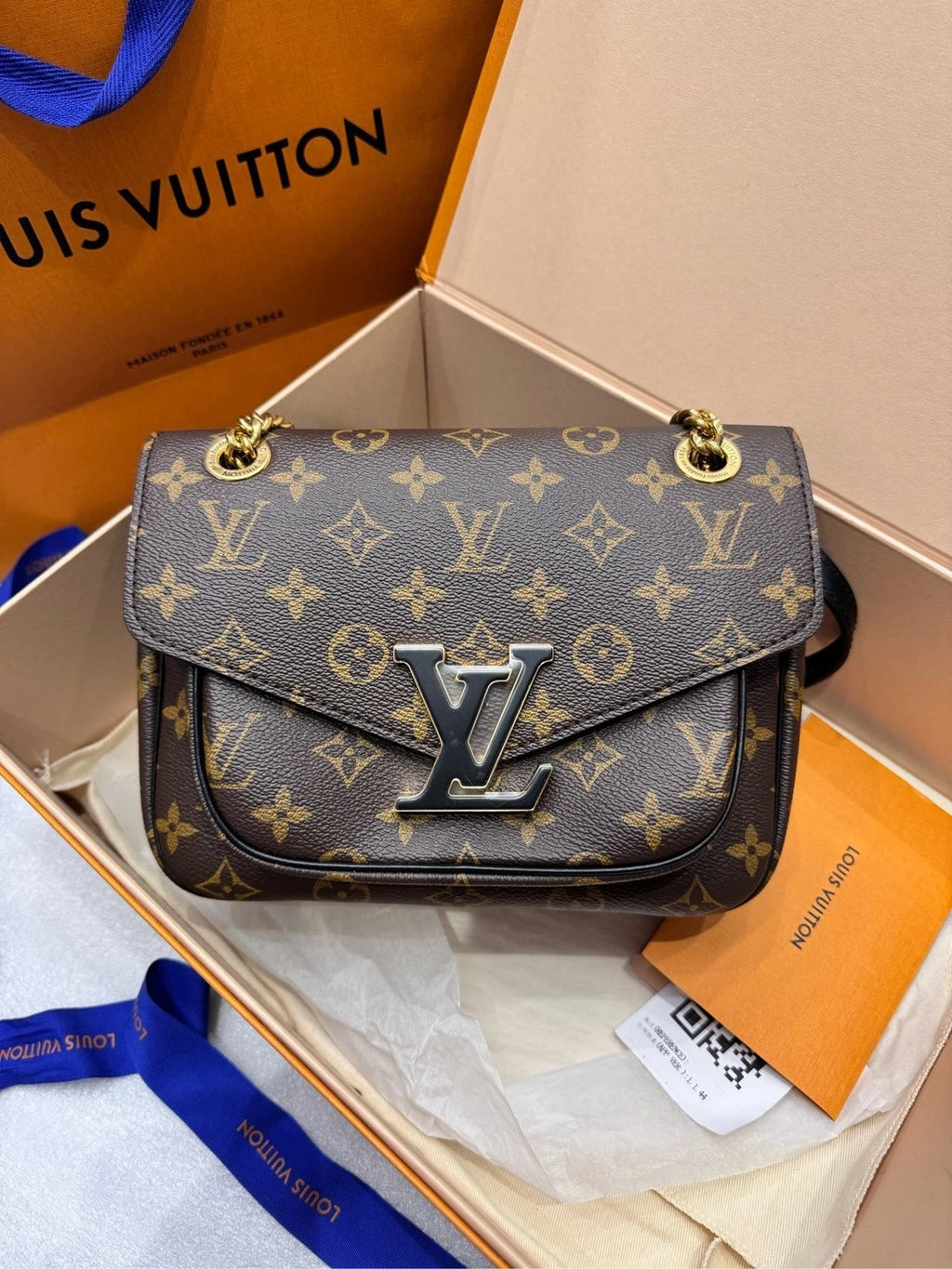 Louis Vuitton Passy Monogram Canvas Shoulder Bag For Women