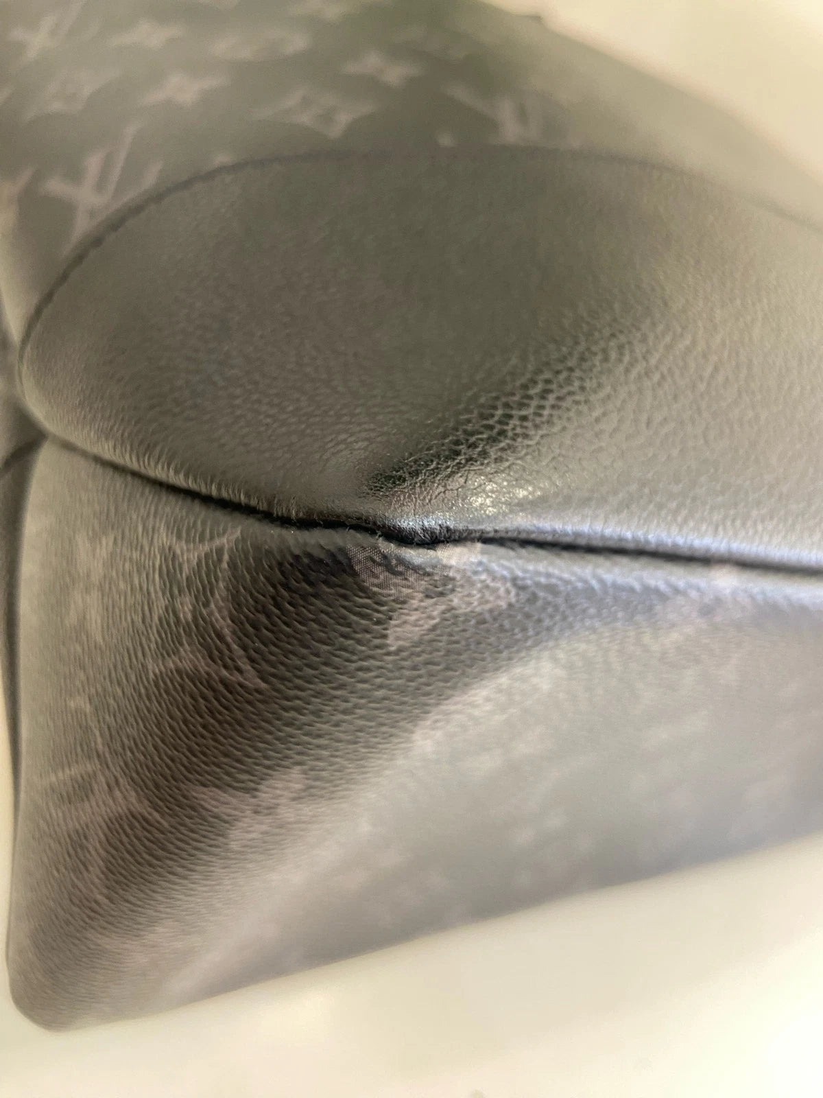 Louis Vuitton Saumur Black Canvas Tote Handbag For Women
