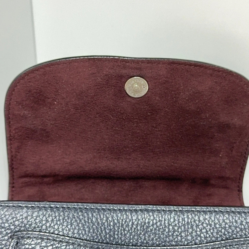 Coach Navy Leather Saddle Shoulder Crossbody Bag For Women