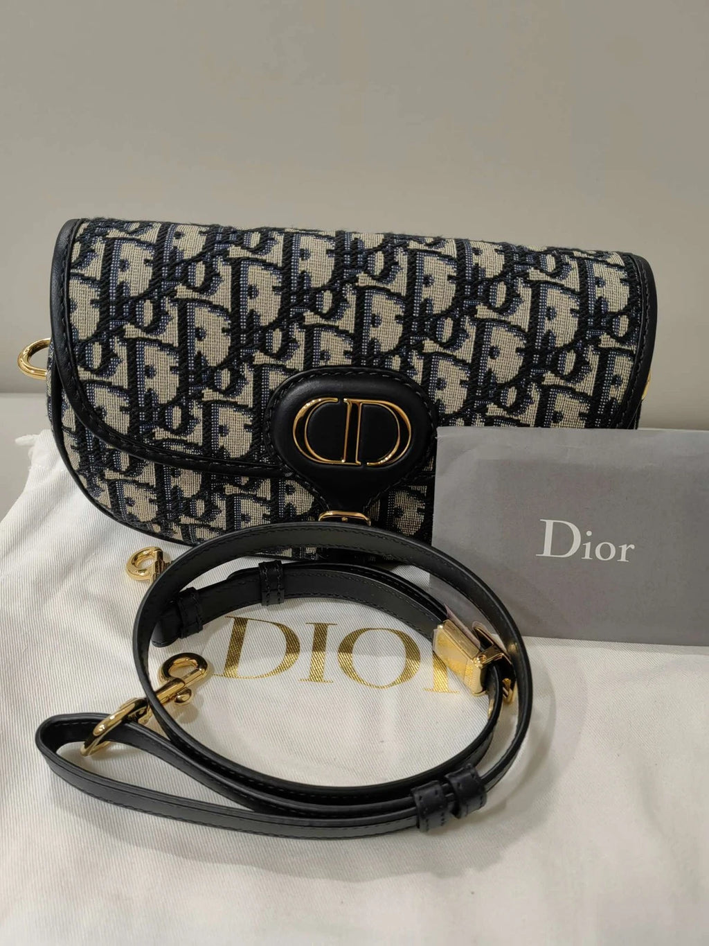 Dior New Moon White Leather Shoulder Bag For Women