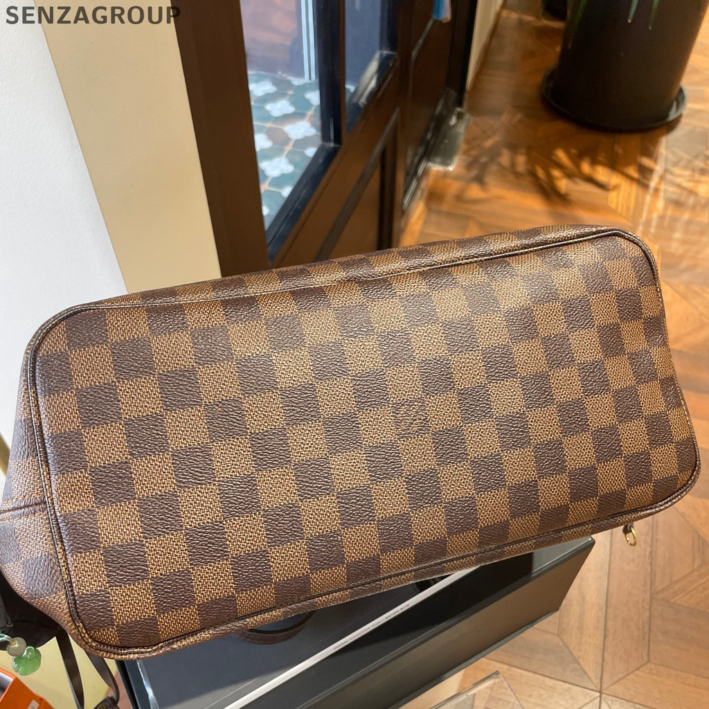 Louis Vuitton Damier Ebene Neverfull MM Tote Bag - Classic Women's Shoulder Bag