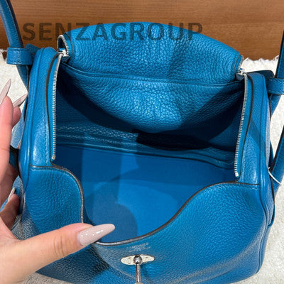 Hermès Lindy 26 Blue Silver Handbag - Classic Women's Fashion