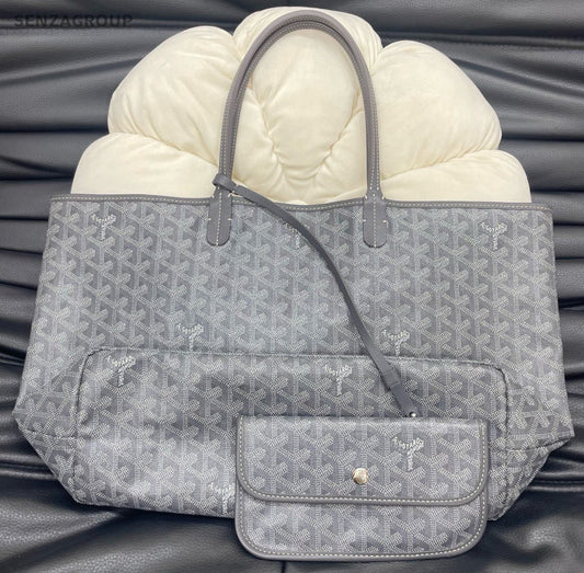 Goyard Tote PM Handbag Shoulder Bag Gray Used Women Classic