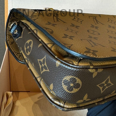 Louis Vuitton Monogram Canvas Messenger Bag in Caramel with Gold Hardware