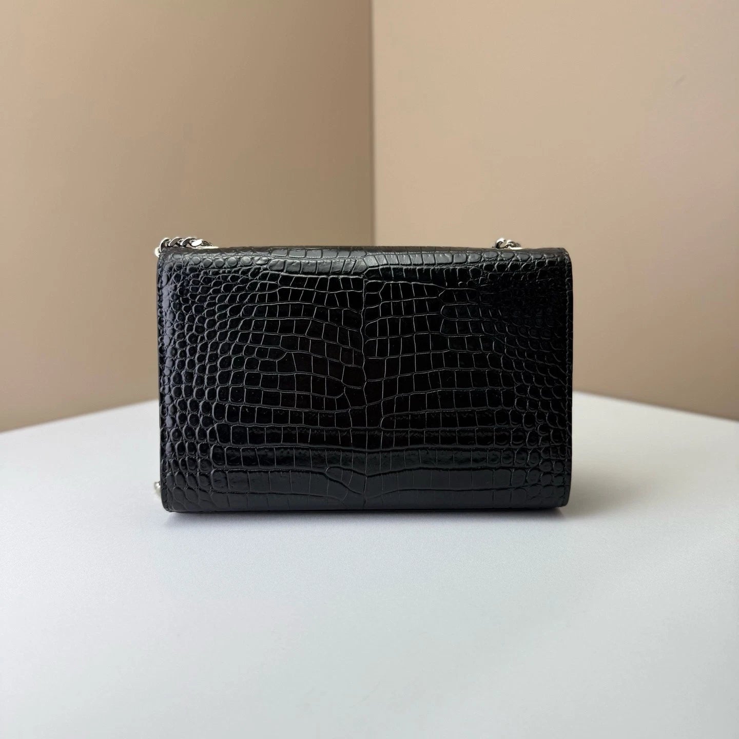 Saint Laurent Kate Black Silver Shoulder Bag For Women