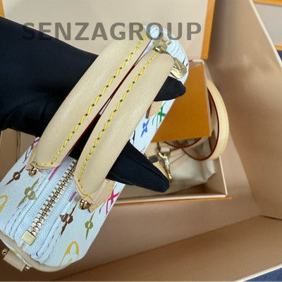 Louis Vuitton Speedy Nano White Multicolor Handbag - Women's Classic