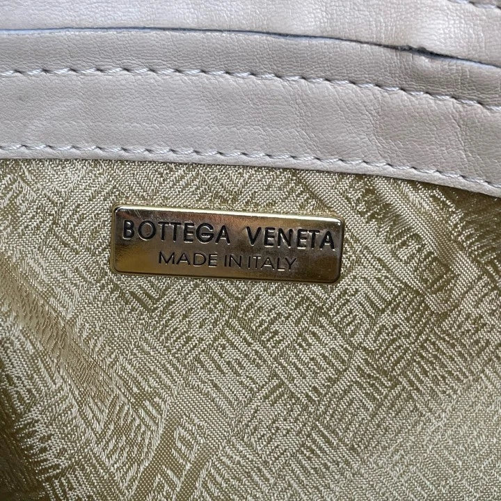 Bottega Veneta Yellow Lambskin Woven Tote Shoulder Bag For Women