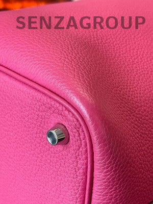 Hermès Picotin 18 Pink Silver Hardware Handbag Women's Classic Fashion