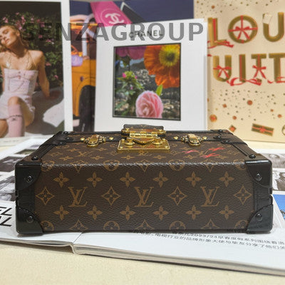 Louis Vuitton Petit Malle Monogram Box Bag Crossbody for Women