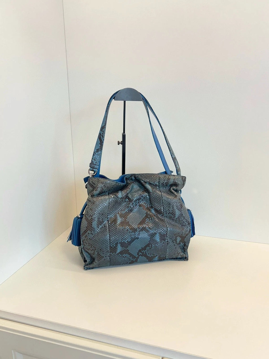 Loewe Blue Medium Flamenco Shoulder Bag For Women