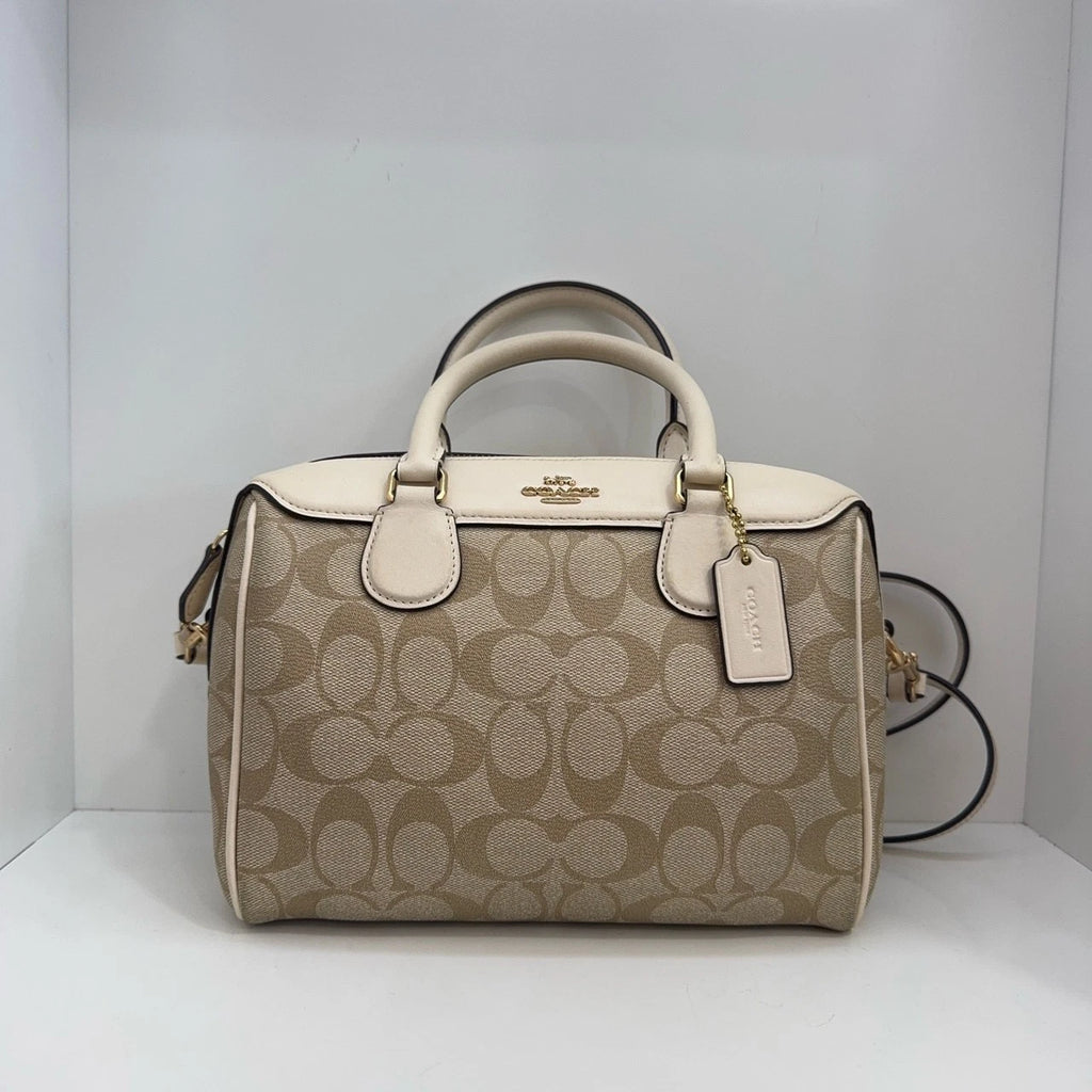 Coach PVC Small Bennett 23 Women's Boston Crossbody Handbag White