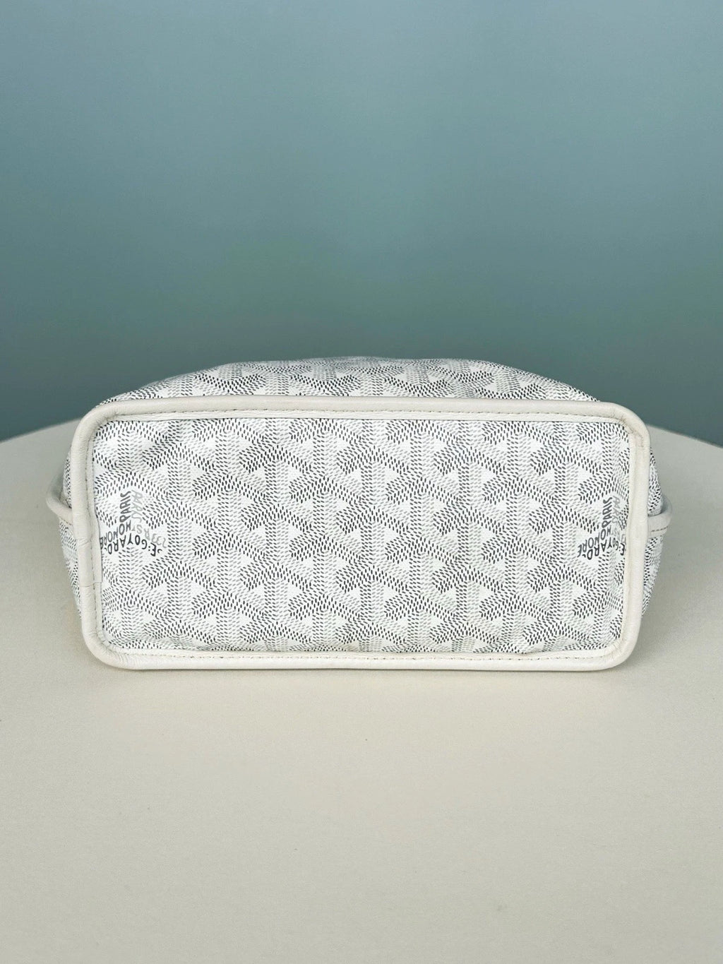 Goyard Monogram Tote Mini Shoulder Bag White Women Fashion