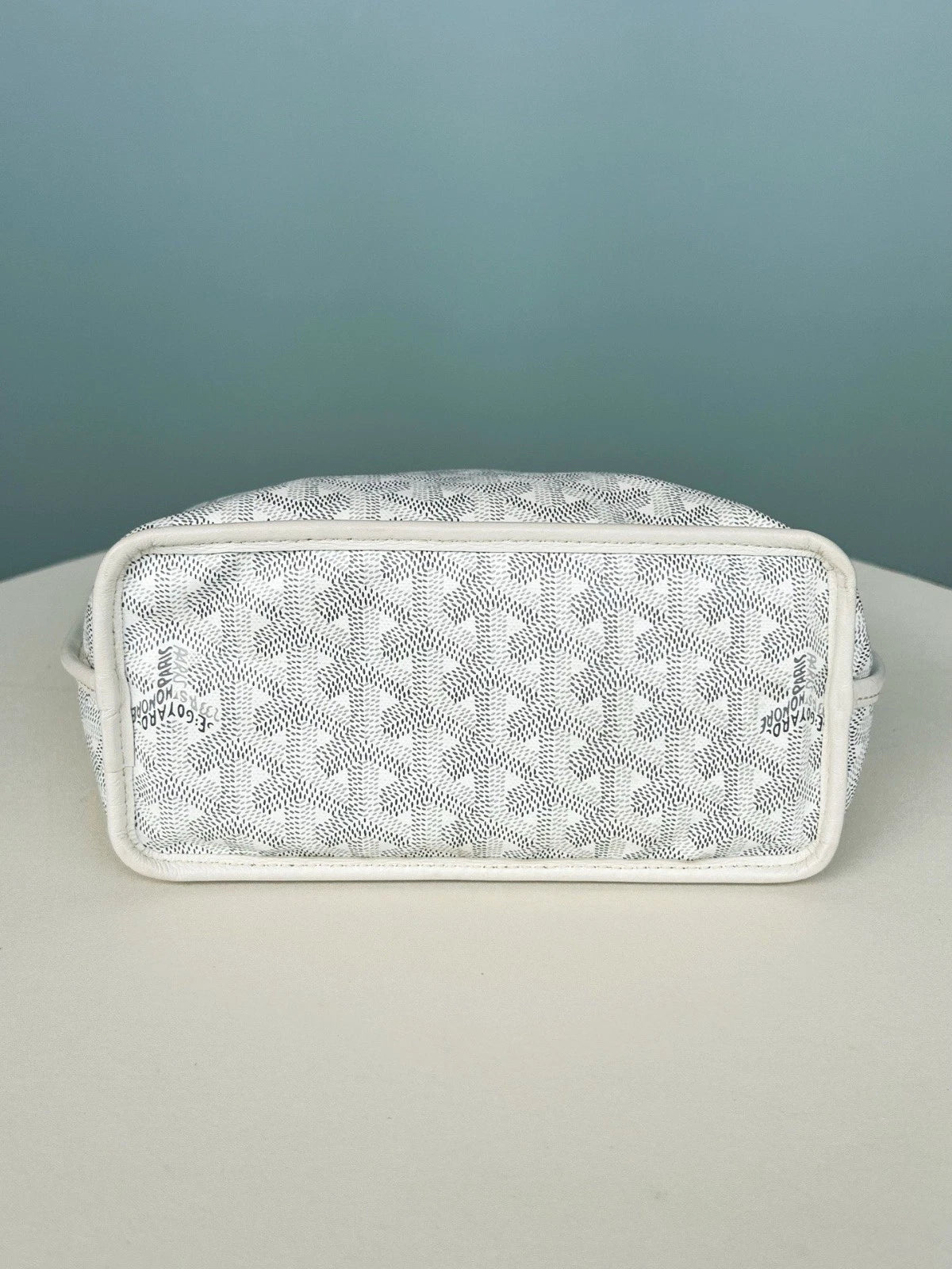 Goyard Monogram Tote Mini Shoulder Bag White Women Fashion