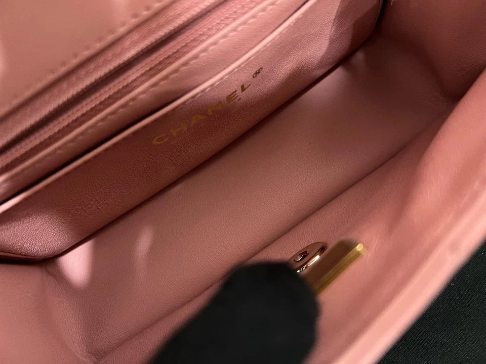 CHANEL Double CC Logo Handle CF Mini Crossbody Bag For Women