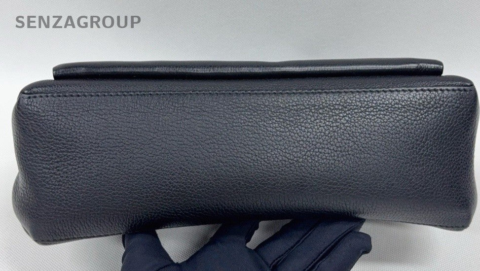 Louis Vuitton Lockme Tote Calfskin Top Handle Shoulder Crossbody Bag Women Black
