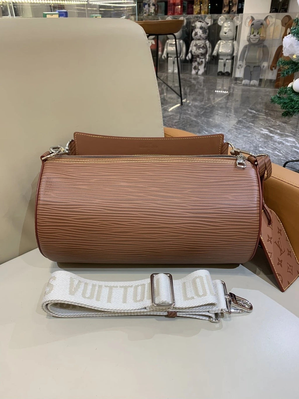 Louis Vuitton Epi Soft Polochon Cylinder Shoulder Crossbody Bag Women