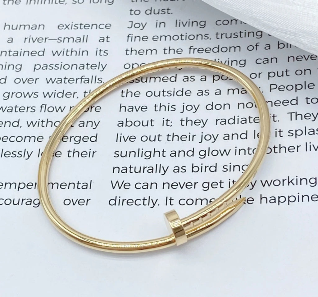 Cartier Juste Un Clou 18k Rose Gold Bangle Bracelet Size15