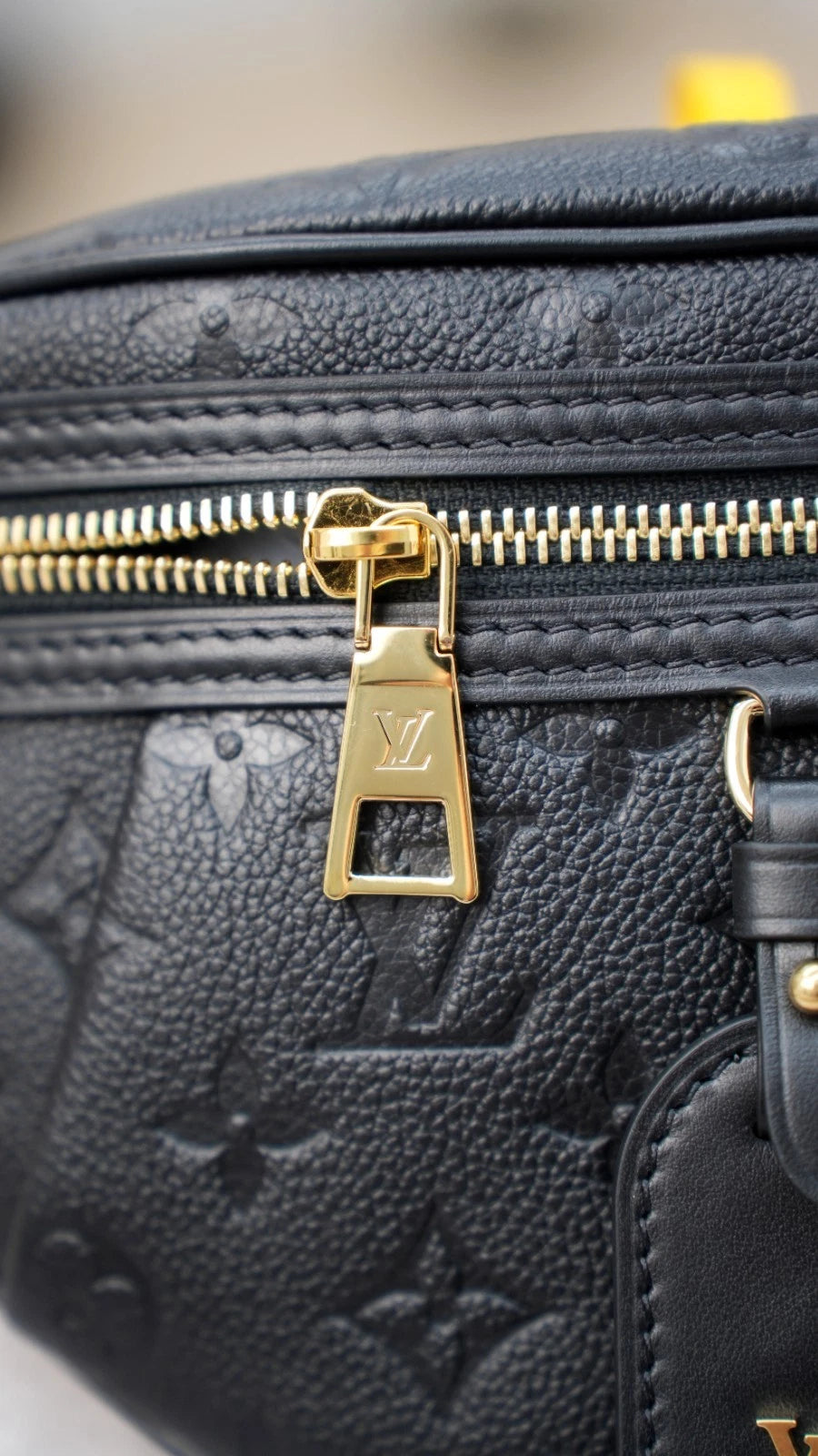 Louis Vuitton High Rise PM Bumbag Monogram Empreinte Black Excellent