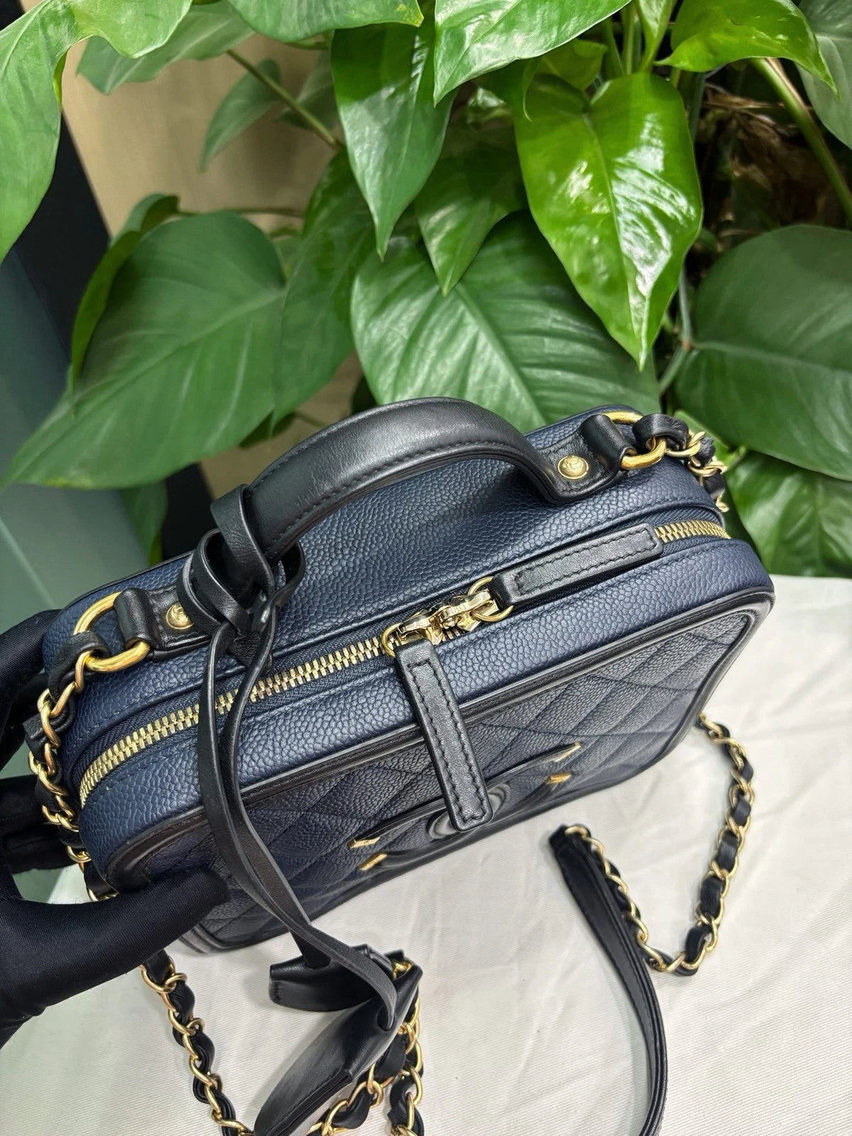 Chanel Vanity Crossbody Top Handle Excellent