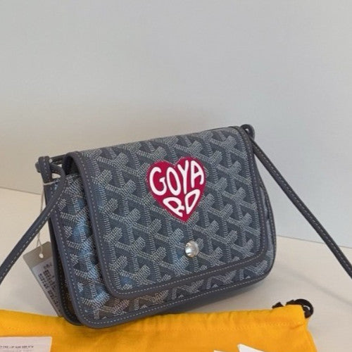 Goyard Plumet woc Envelope Monogram Crossbody bag Grey Brand NEW