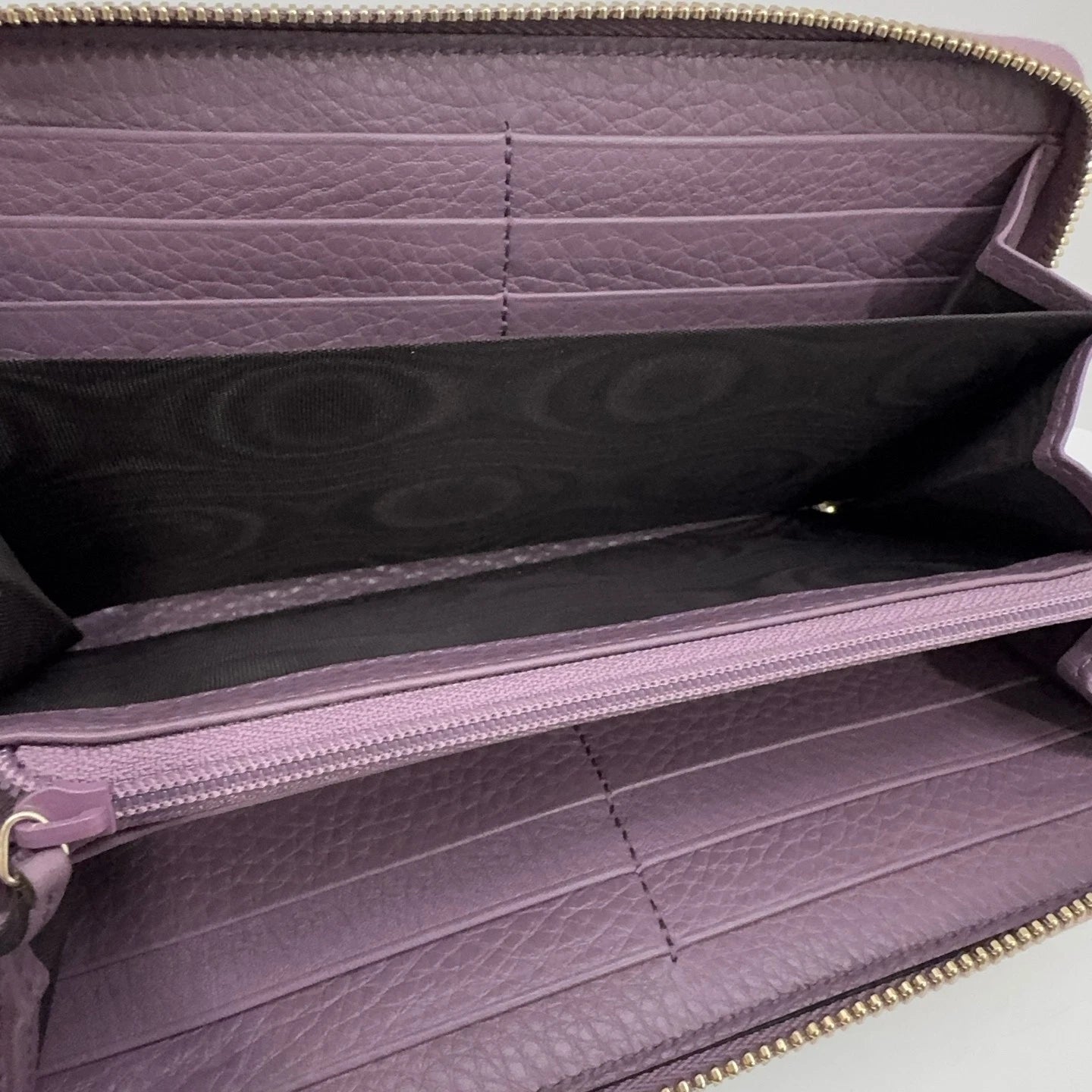 Gucci Light Purple Bamboo Limited Zip Long Wallet Clutch For Women