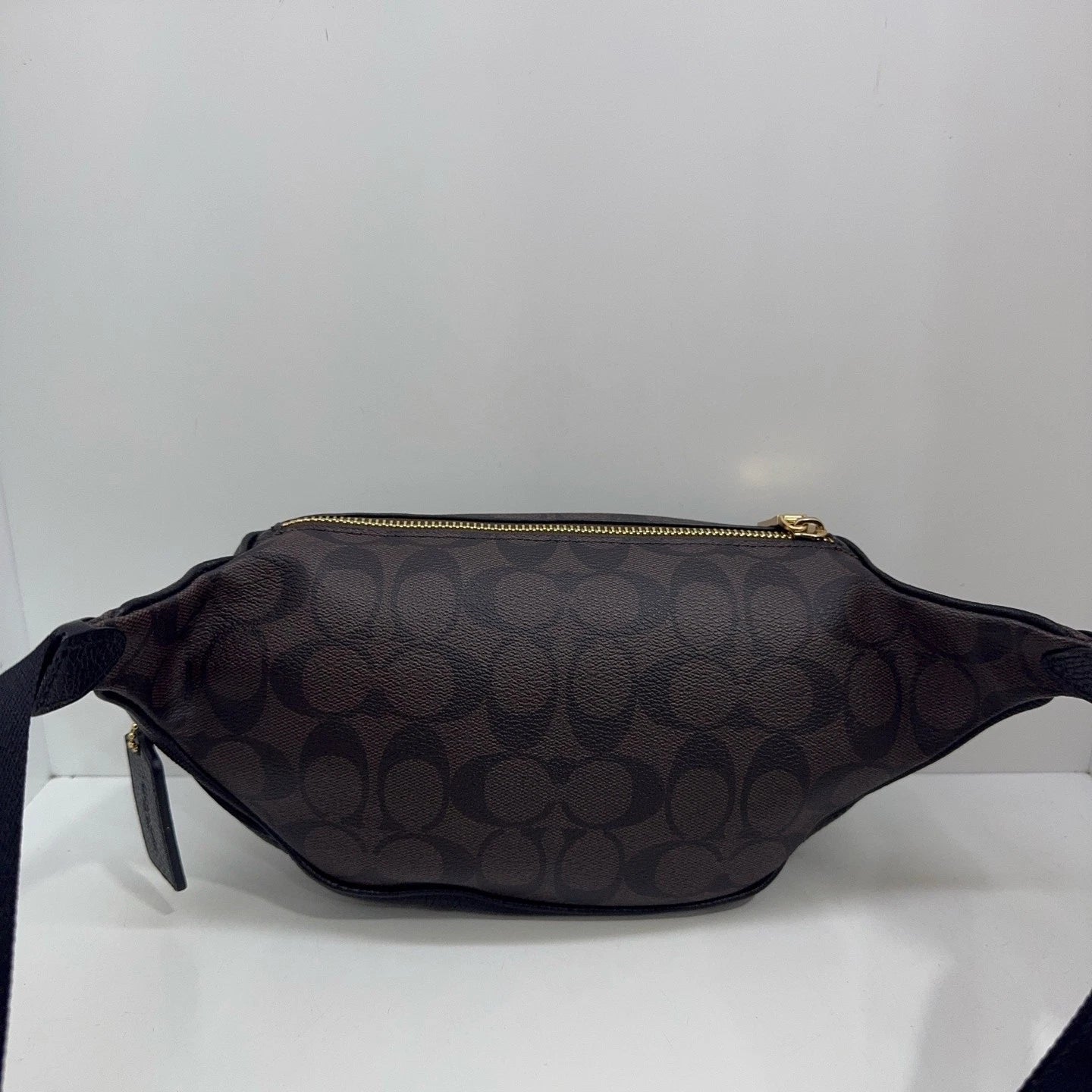 COACH Women's Canvas Leather Logo Crossbody Shoulder Belt Bag