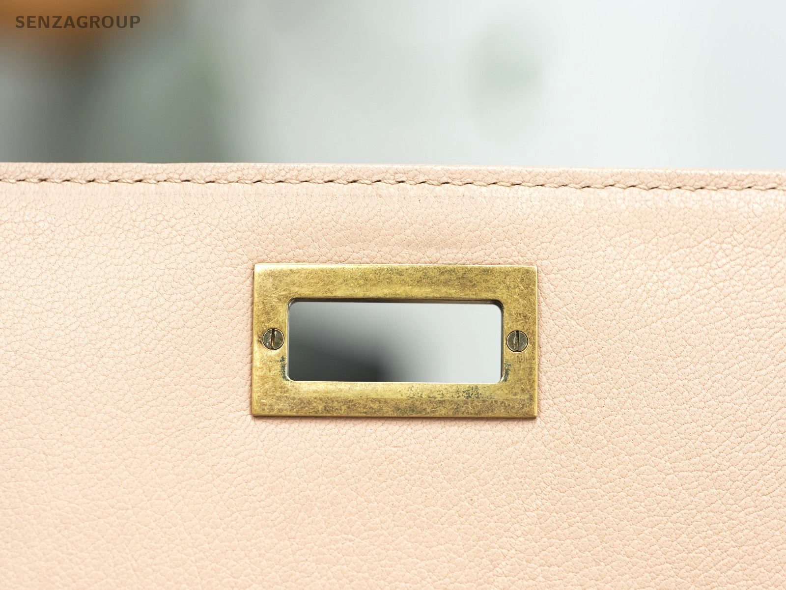 CHANEL Top Handle Diamond pattern Handbag Pink Gold Shoulder bag
