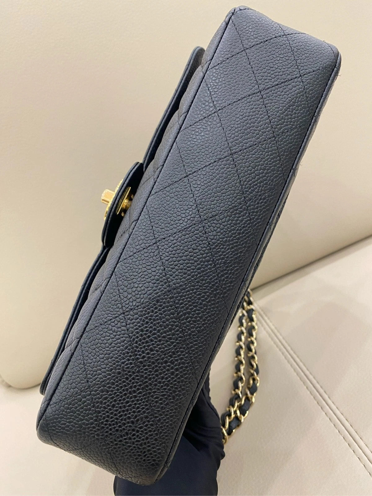 CHANEL CF Medium Black Shoulder Bag For Women