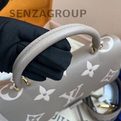 Louis Vuitton Madeleine MM Monogram Grey Gold Handbag Crossbody Women Classic