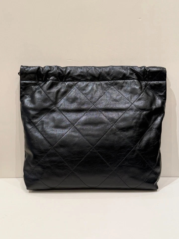 CHANEL 22Bag Black Medium Tote Shoulder Bag For Women