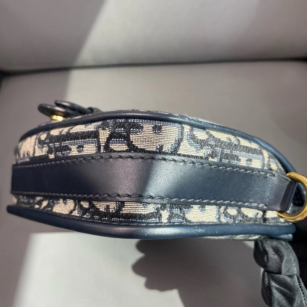 Dior Canvas Bobby Small Monogram Saddle Shoulder Bag For Women