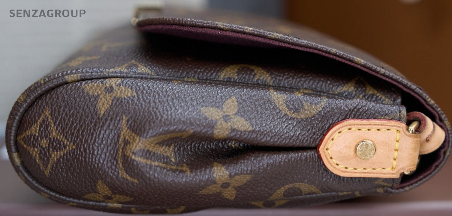 Louis Vuitton Favorite MM Monogram Shoulder Crossbody Bag Women Brown