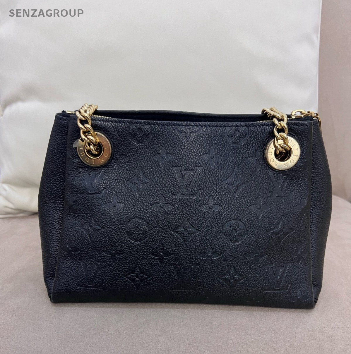Louis Vuitton Surene bb Monogram Empreinte Chain Shoulder bag Women Black Gold