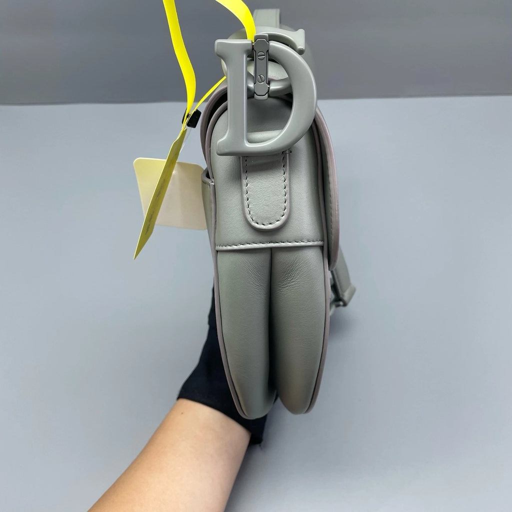 Dior Saddle Gray Shoulder Bag Excellent