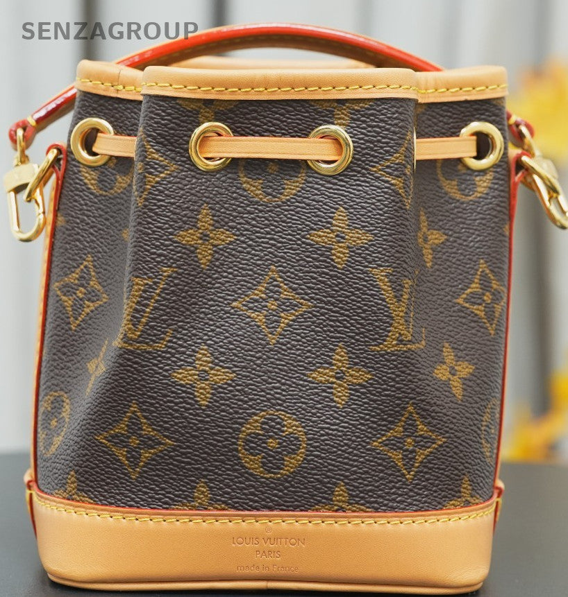 Louis Vuitton M81266 Monogram Coated Canvas Nano Noe Crossbody Bag