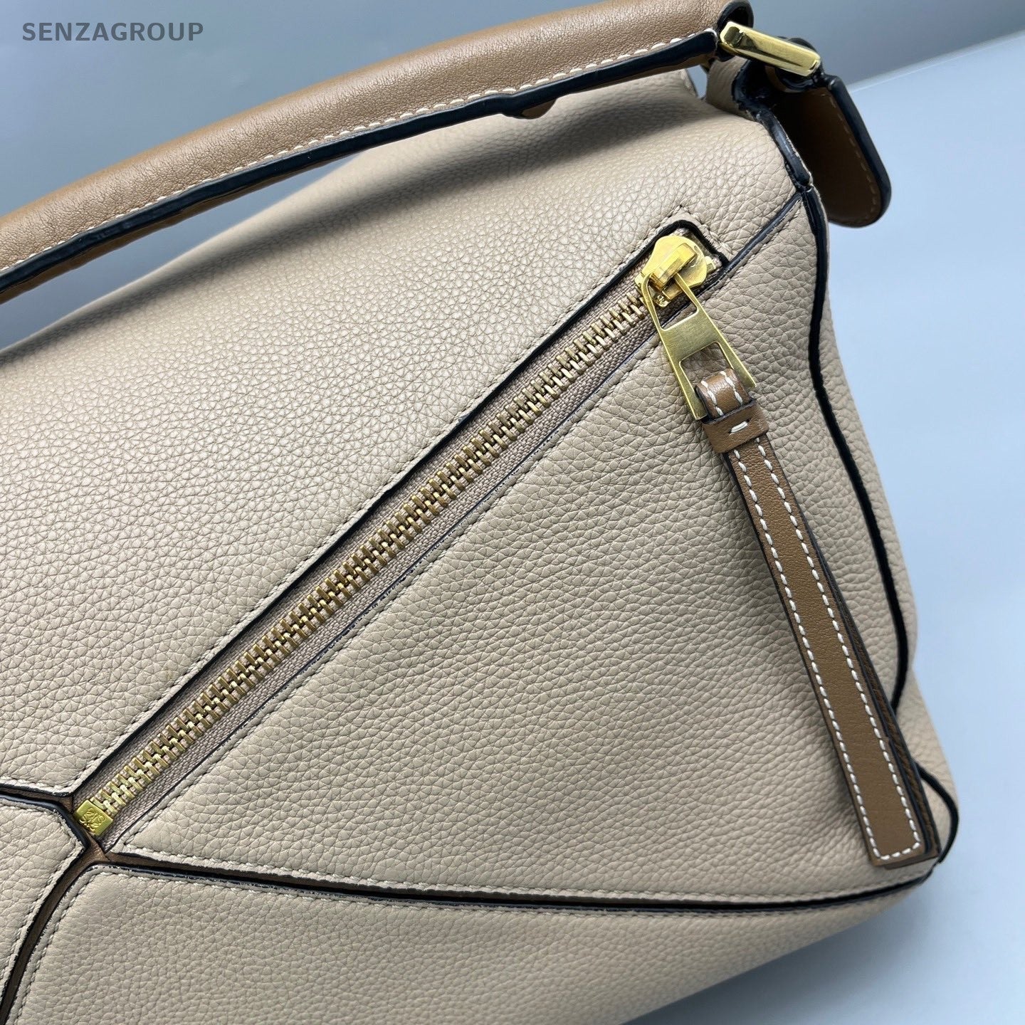 LOEWE Puzzle MM Shoulder Crossbody Bag Sand Women